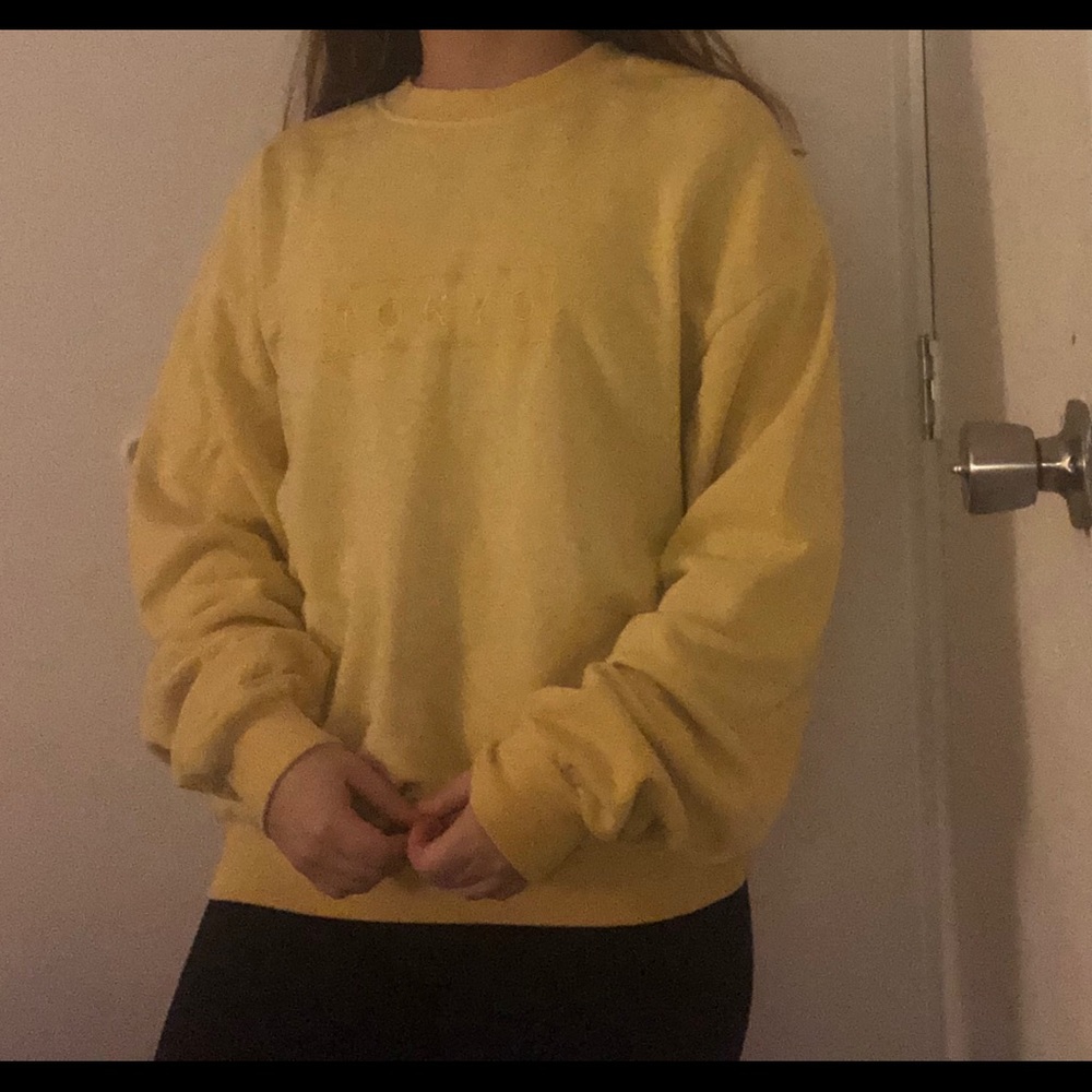 Forever 21 yellow tokyo sweater